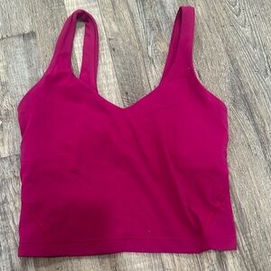 lululemon align tank! size 2, color magenta